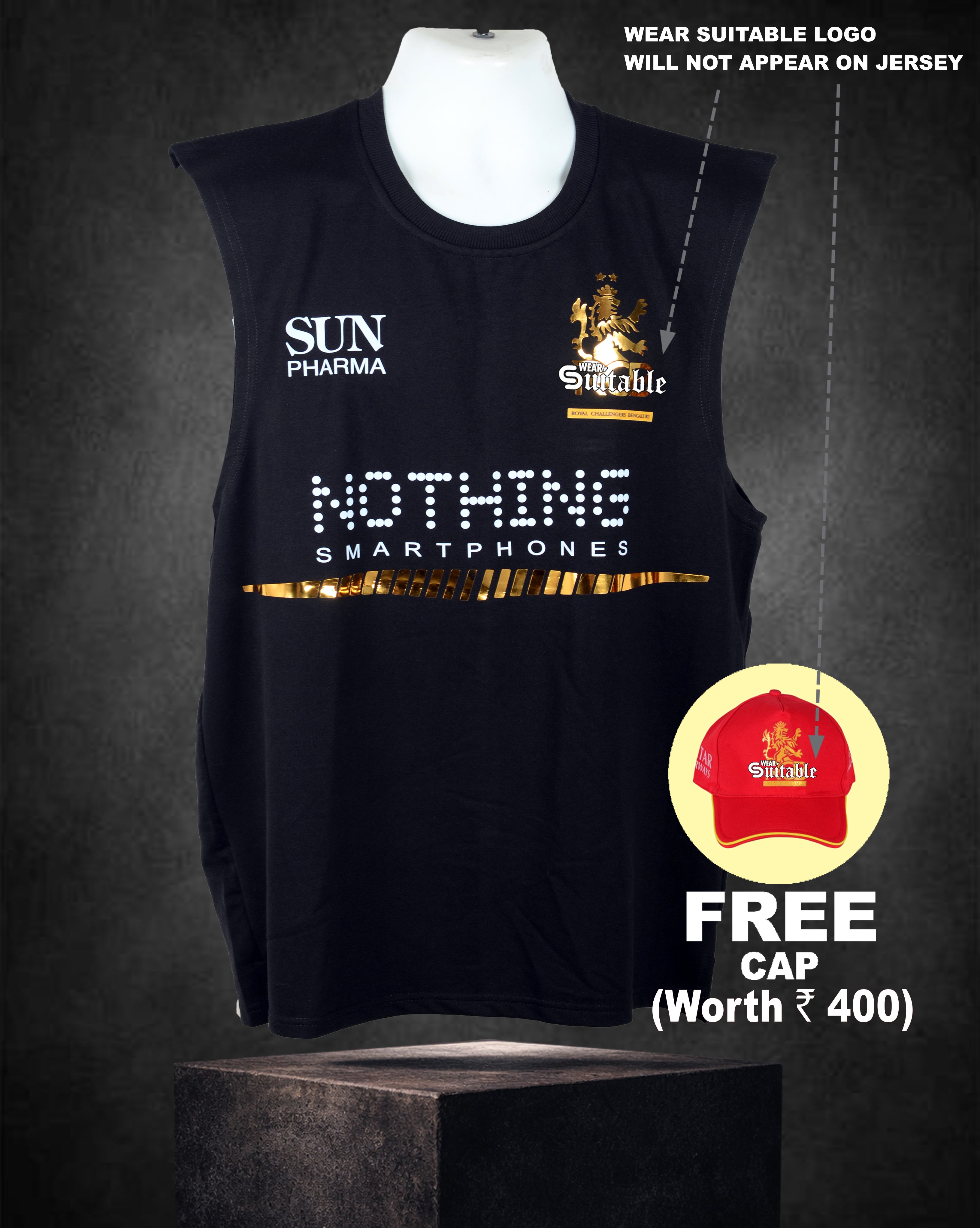 BENGALURU TANG TOP BLACK – TWO STAR (GOLD FOIL EDITION) 2026