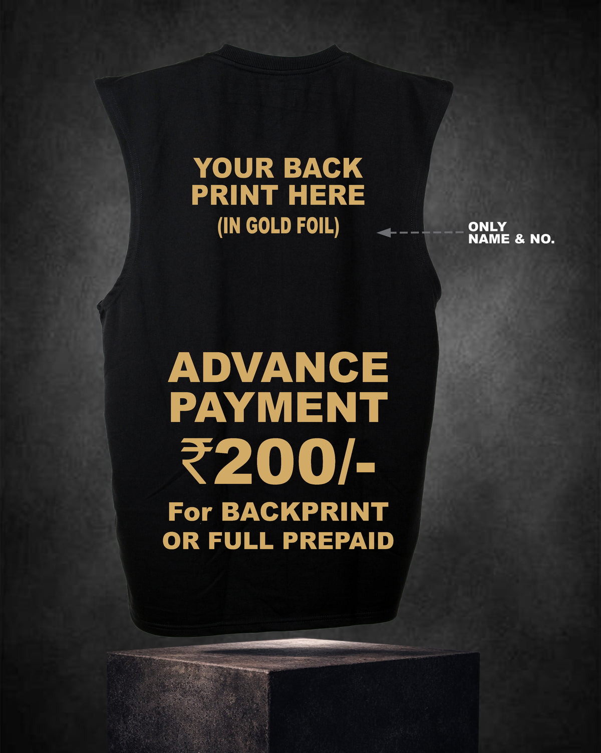 BENGALURU TANG TOP BLACK – TWO STAR (GOLD FOIL EDITION) 2026