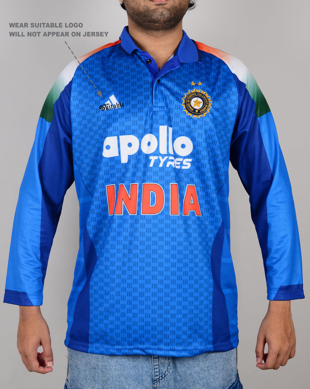 ODI - EXCLUSIVE EMBROIDERY JERSEY (FUll SILVES)