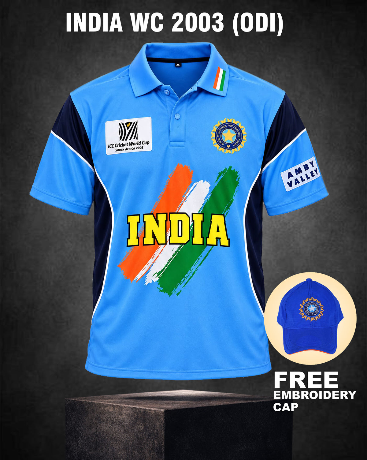 INDIA RETRO WC 2003 (ODI) JERSEY