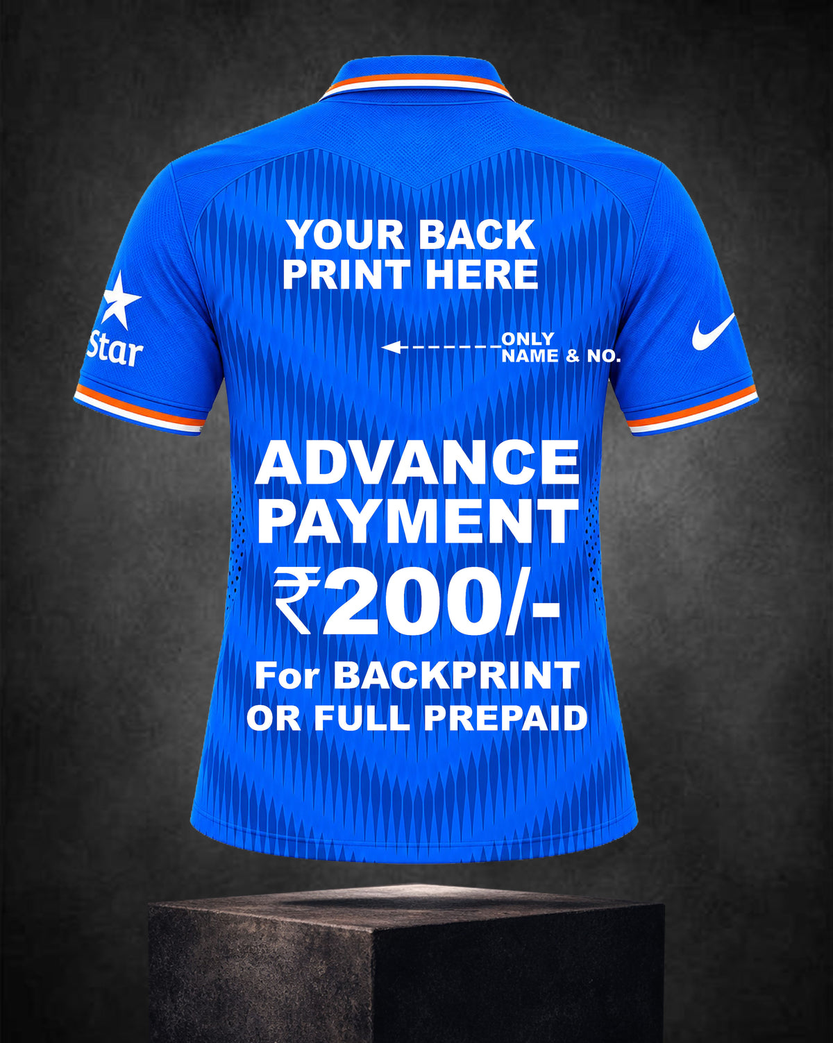 INDIA RETRO WC 2015 (ODI) JERSEY