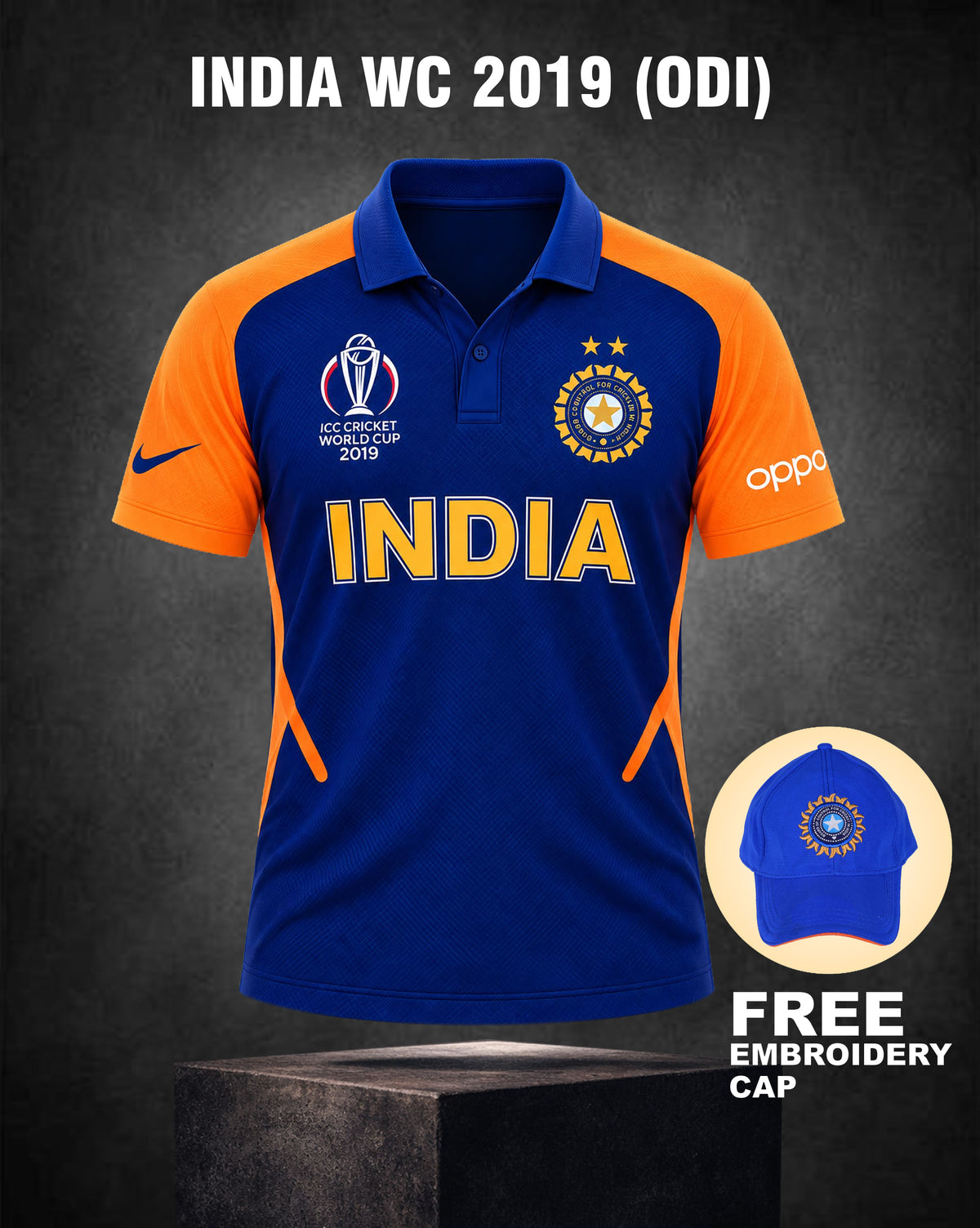 INDIA RETRO WC 2019 (ODI) Orange JERSEY