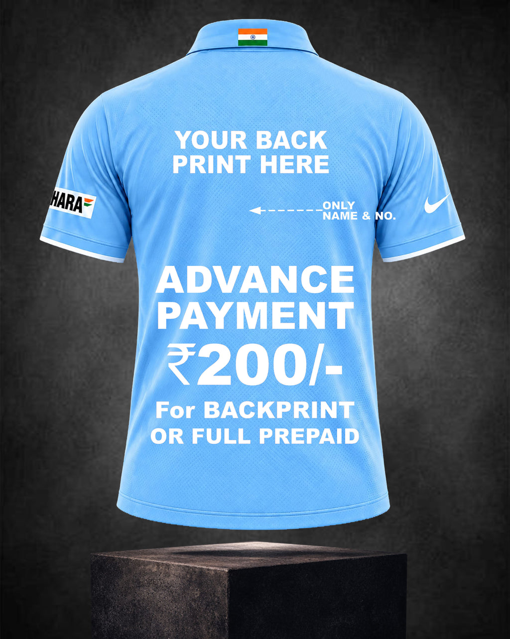 INDIA RETRO WC 2007 (T20) JERSEY