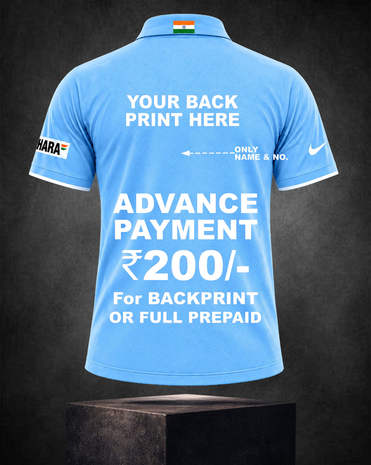 INDIA RETRO WC 2007 (T20) JERSEY