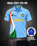 INDIA RETRO WC 2007 (T20) JERSEY