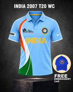 INDIA RETRO WC 2007 (T20) JERSEY