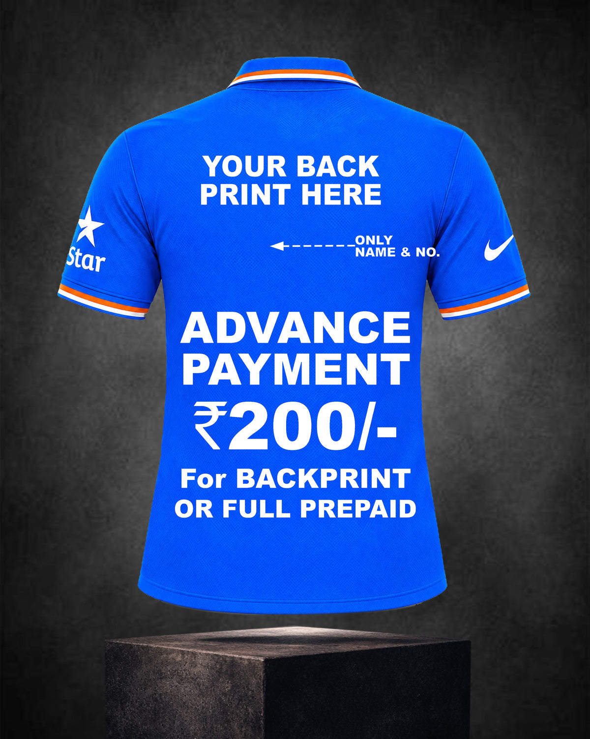 INDIA RETRO WC 2015 (ODI) JERSEY