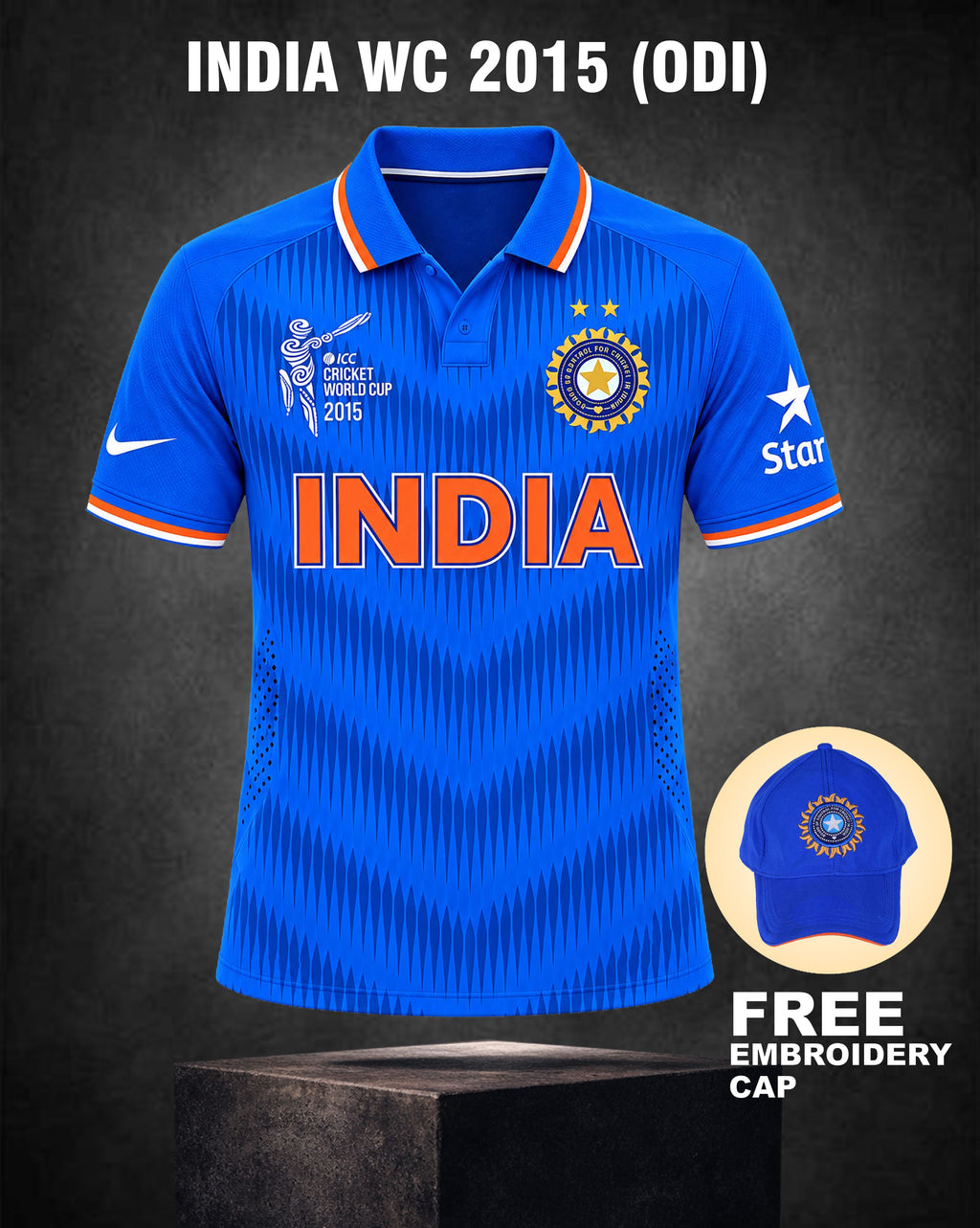 INDIA RETRO WC 2015 (ODI) JERSEY