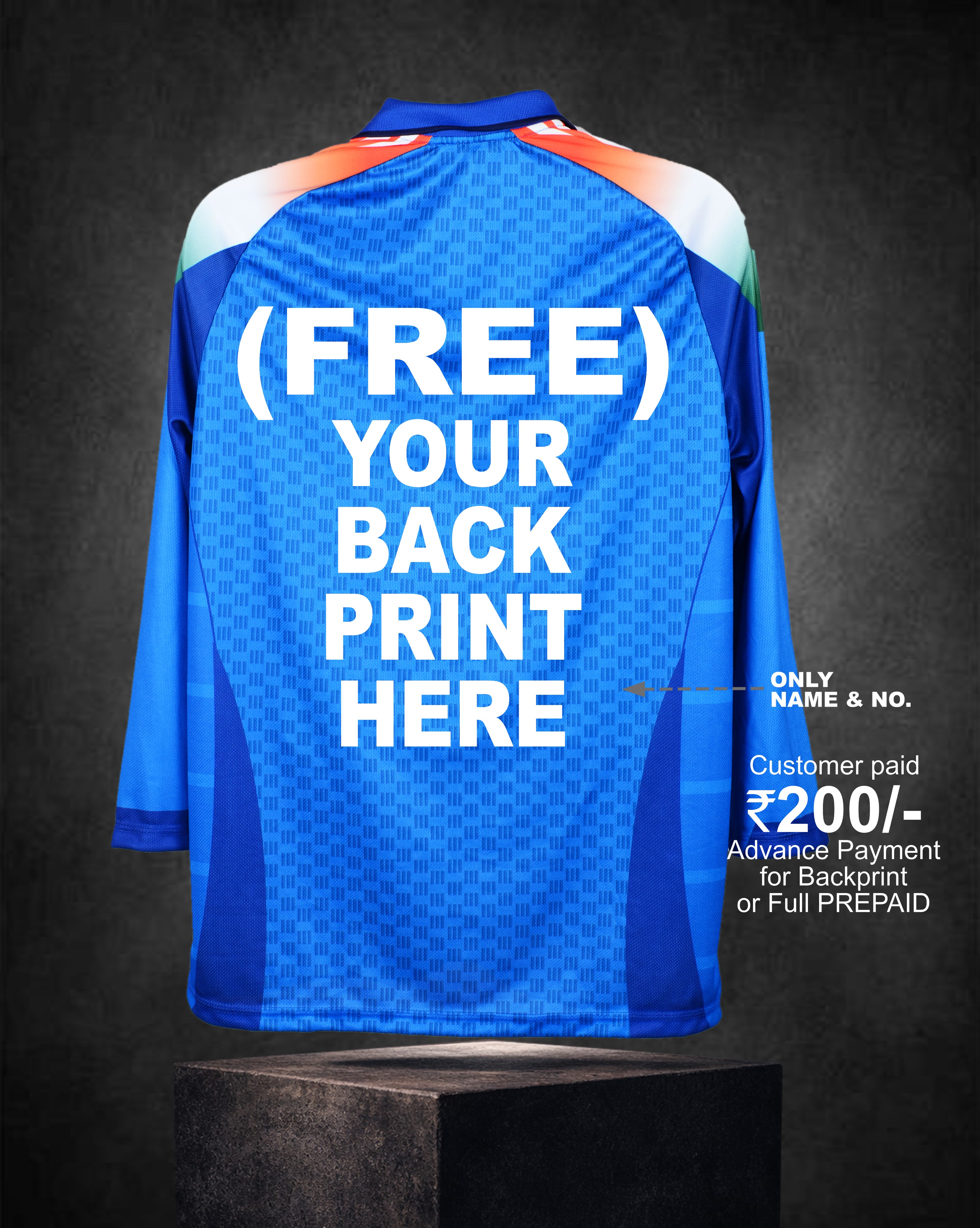 ODI - EXCLUSIVE EMBROIDERY JERSEY (FUll SILVES)