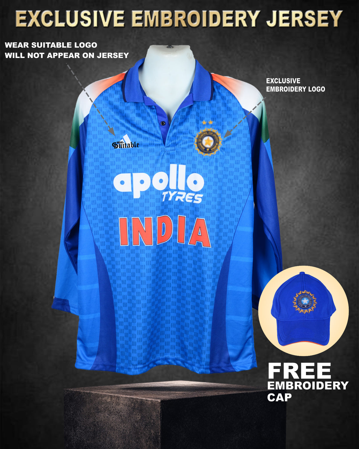 ODI - EXCLUSIVE EMBROIDERY JERSEY (FULL SLEEVES)