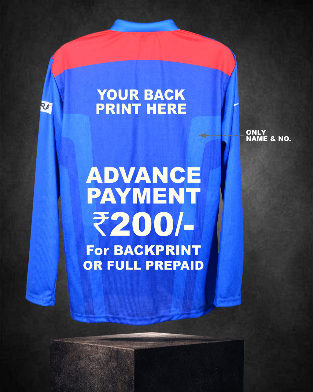 WORLD CUP 2011 ODI JERSEY - EXCLUSIVE EMBROIDERY (FULL SLEEVES)