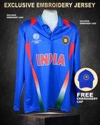 WORLD CUP 2011 ODI JERSEY - EXCLUSIVE EMBROIDERY (FULL SLEEVES)