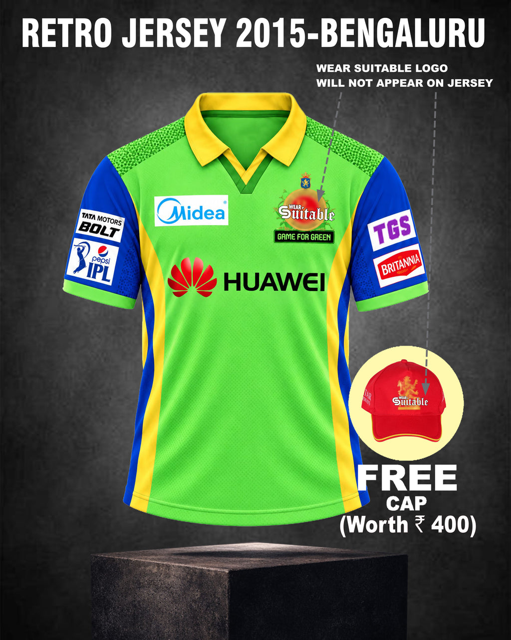 RETRO JERSEY - 2015 Green BENGALURU