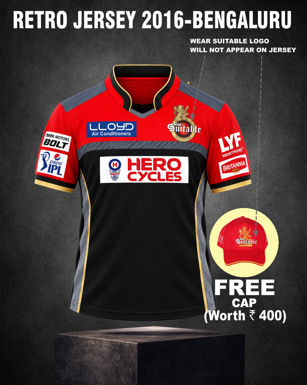 RETRO JERSEY - 2016 BENGALURU