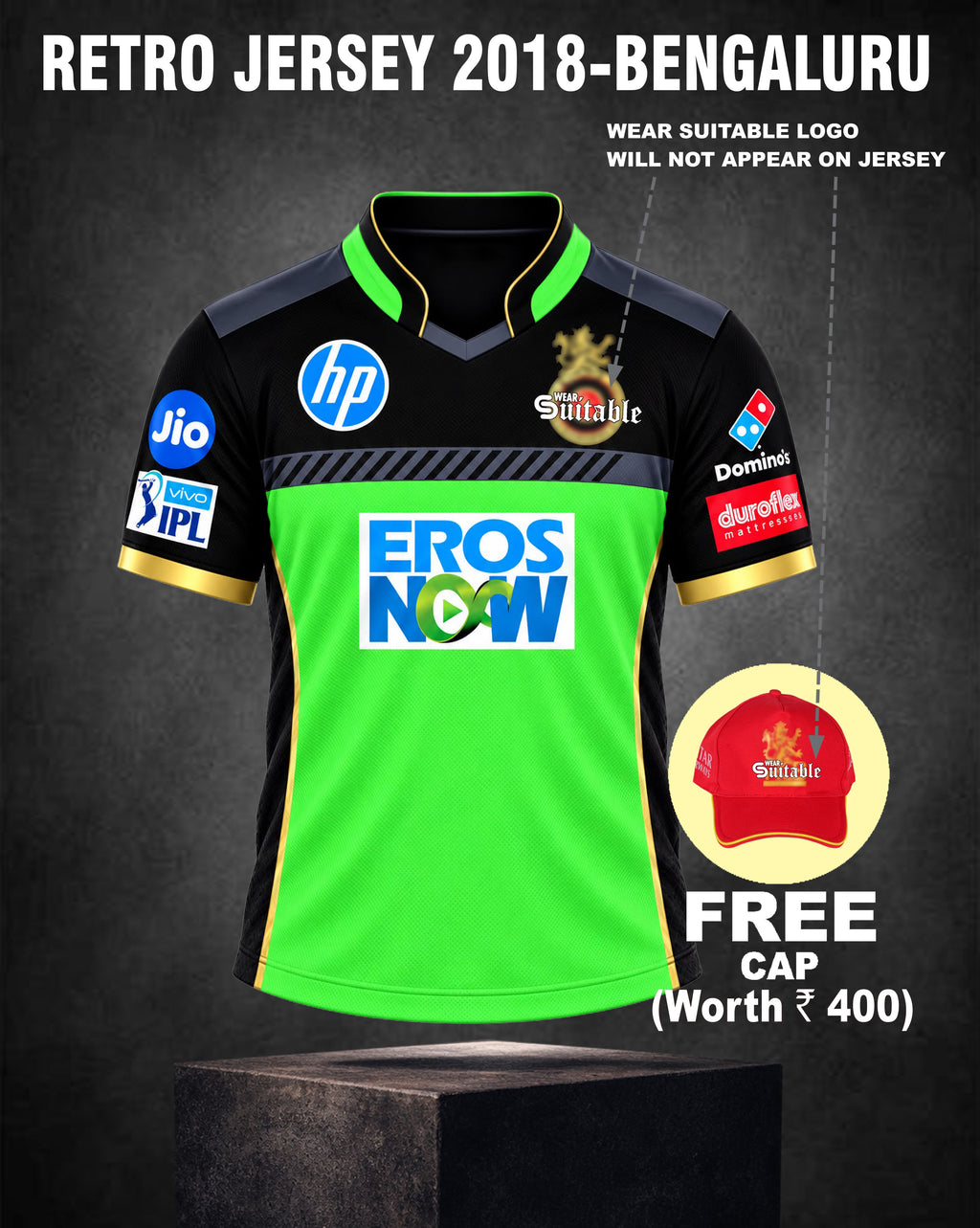 RETRO JERSEY - 2018 Green BENGALURU