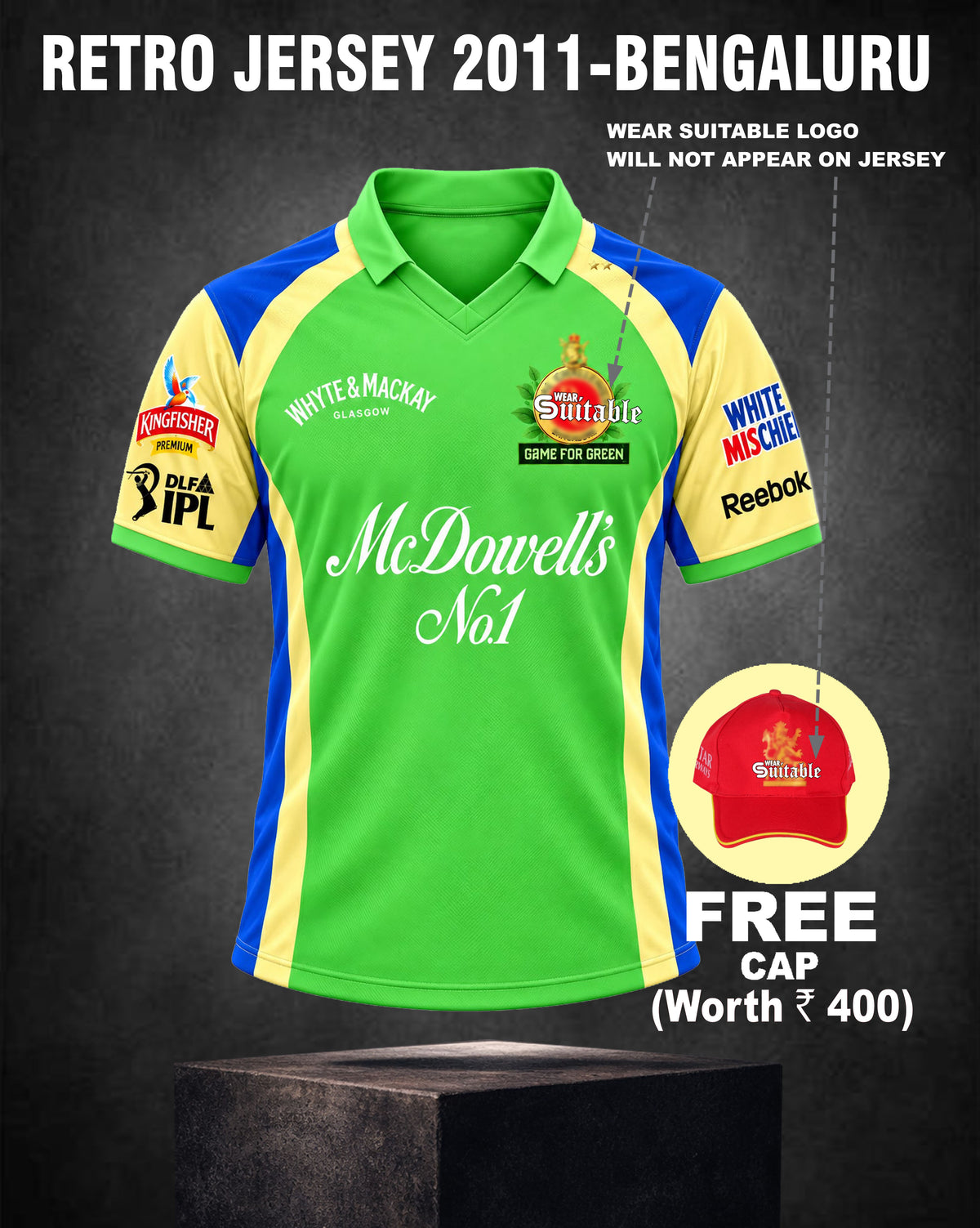 RETRO JERSEY - 2011 Green BENGALURU