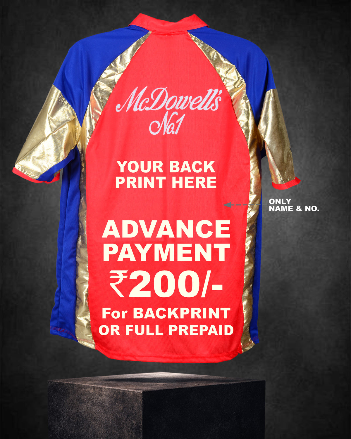 RETRO JERSEY (2012) - GOLD EDITION BENGALURU