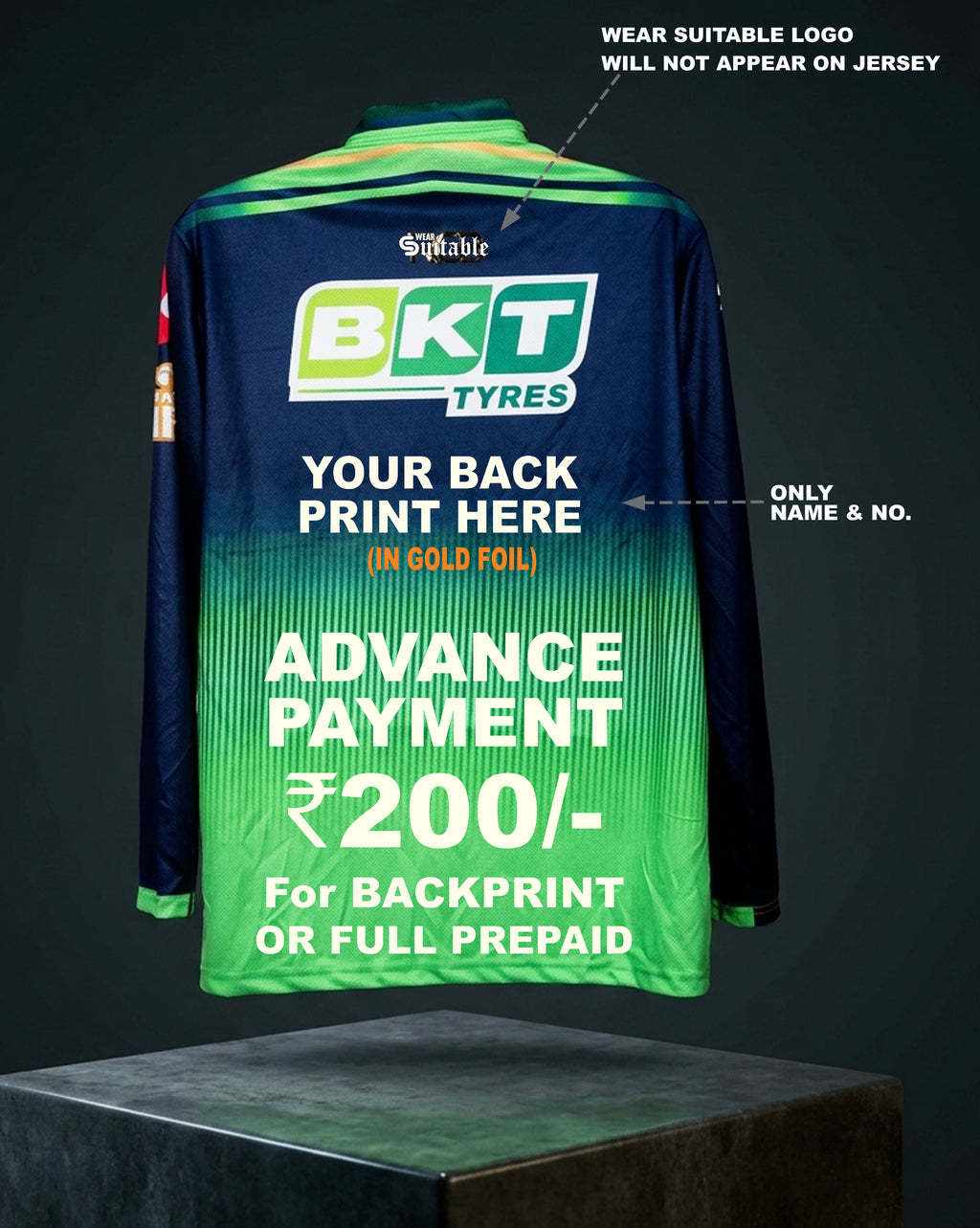 BENGALURU GREEN JERSEY FULL SLEEVES – (GOLD FOIL EDITION) 2026