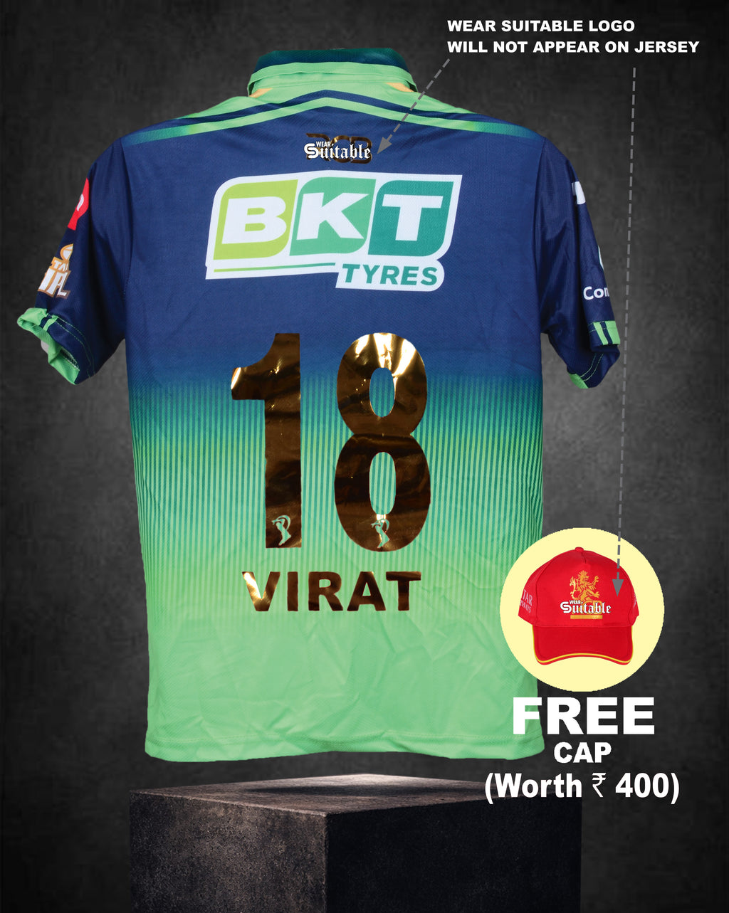 BENGALURU JERSEY GREEN VK EDITION – (GOLD FOIL) 2026