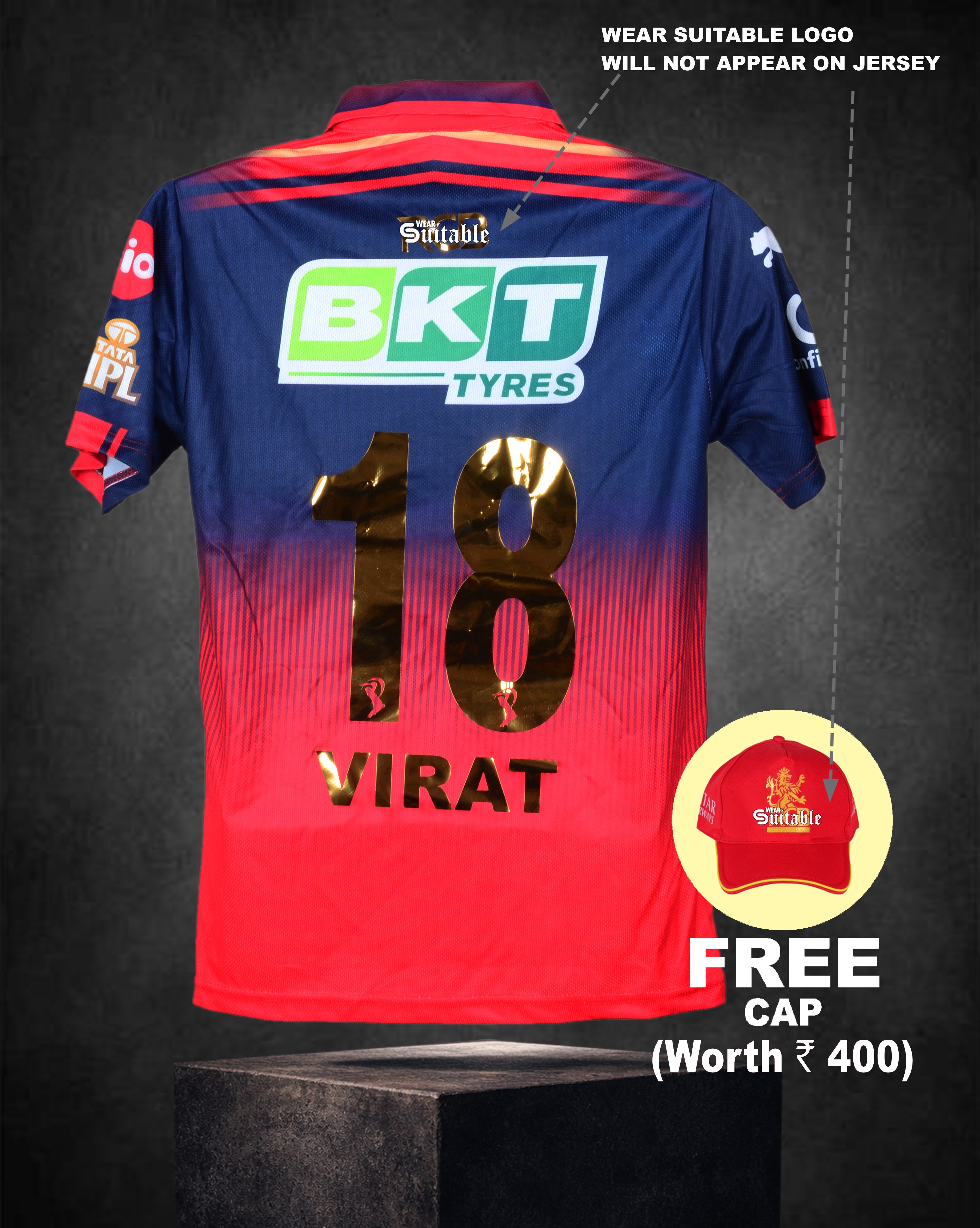 BENGALURU JERSEY VK EDITION – (GOLD FOIL) 2026