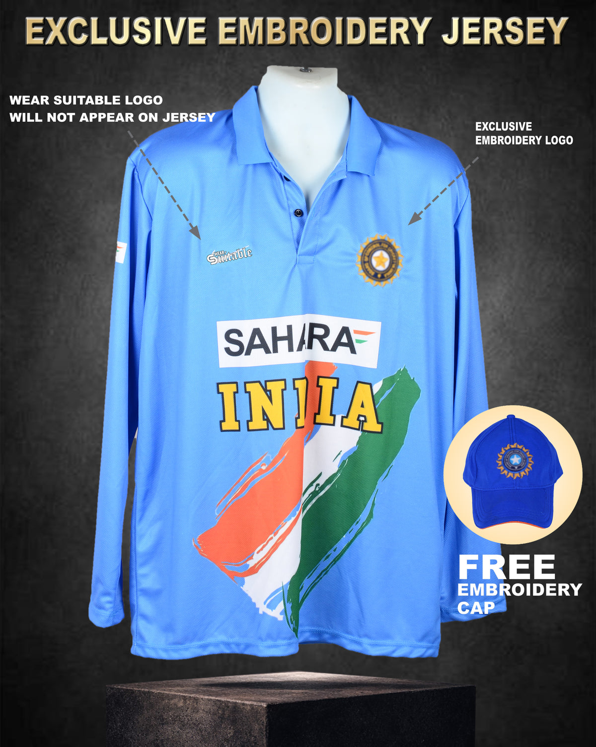 ODI SAHARA JERSEY - EXCLUSIVE EMBROIDERY (FULL SLEEVES)