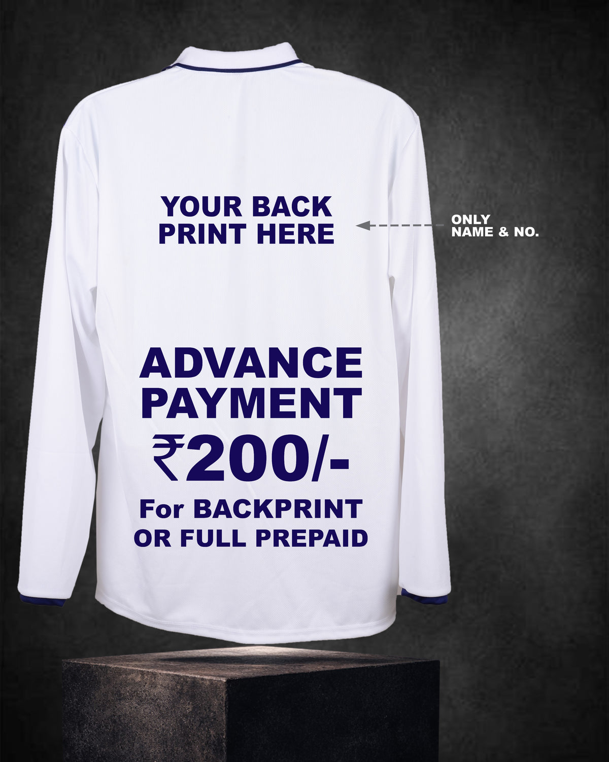 TEST - EXCLUSIVE EMBROIDERY JERSEY (Full Sleeve)