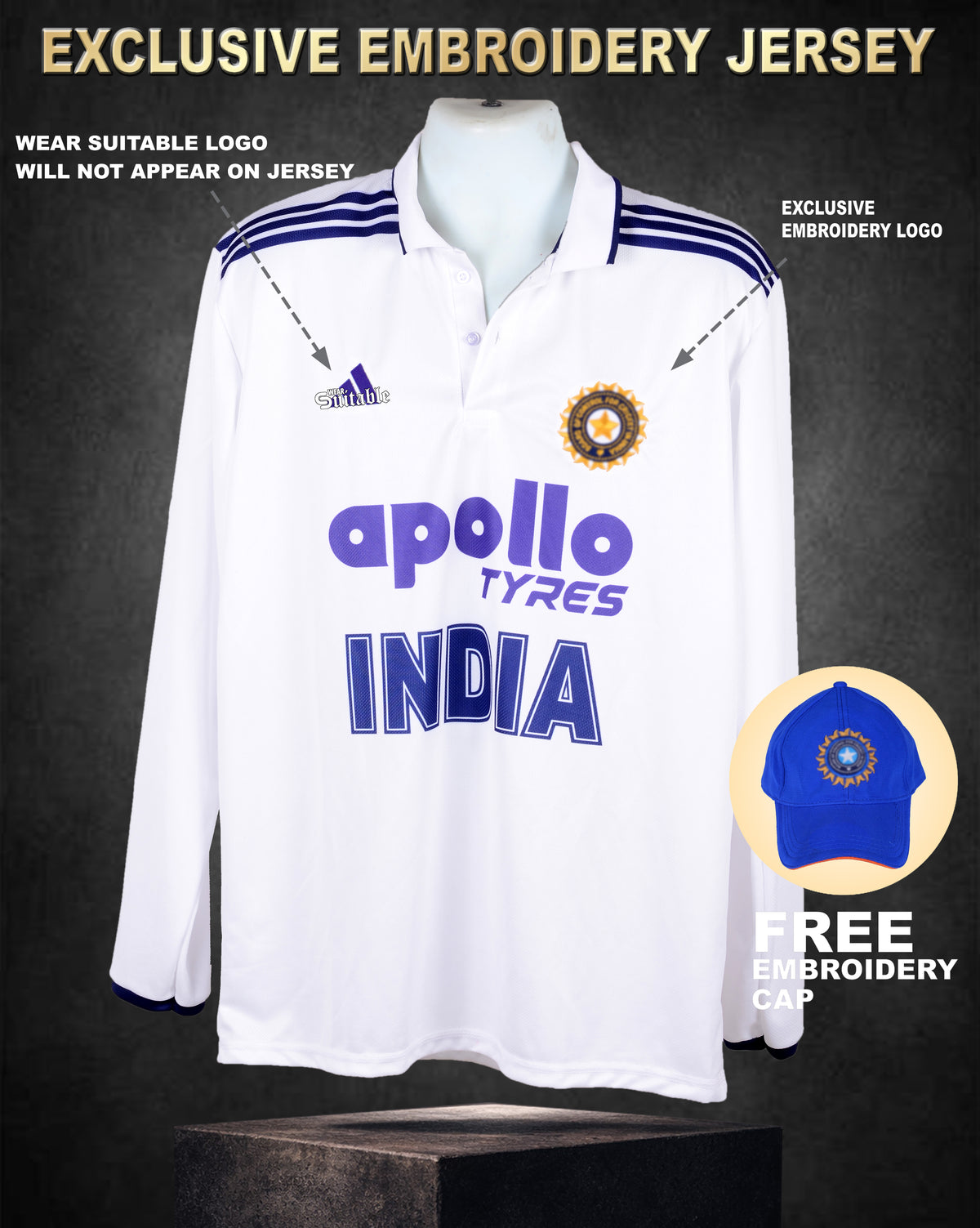 TEST - EXCLUSIVE EMBROIDERY JERSEY (Full Sleeve)