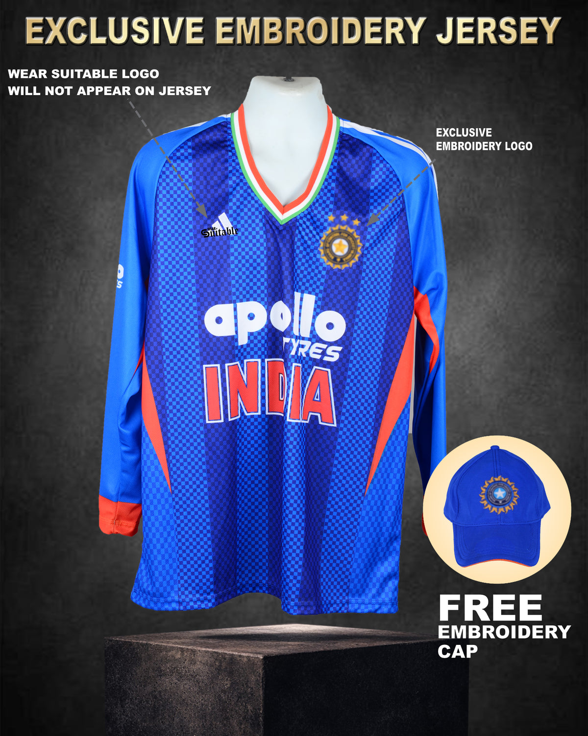 T20 - EXCLUSIVE EMBROIDERY JERSEY (FULL SLEEVES)